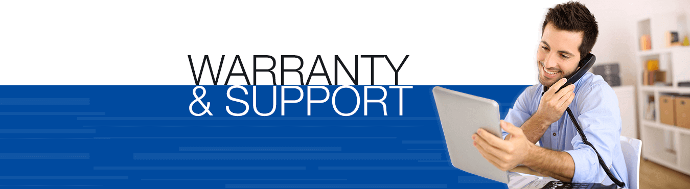 warranty & support banner